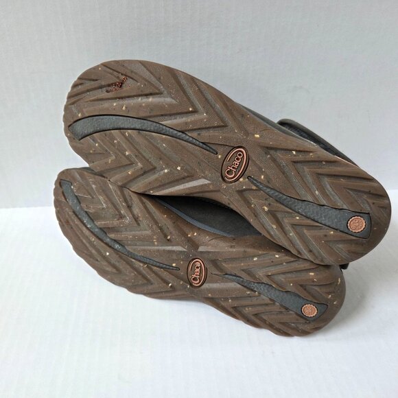 Chaco Boots Womens 9 Gray Blue Barbary Waterproof Nubuck Leather Hiking Chukka - Picture 8 of 10